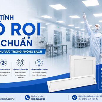 Cách tính độ rọi tiêu chuẩn cho từng khu vực trong phòng sạch