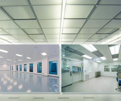 Đèn LED Panel 600x600 và 300x1200: Chọn theo layout trần phòng sạch như thế nào?