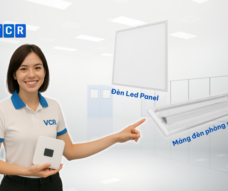 So sánh đèn LED panel và máng đèn trong phòng sạch
