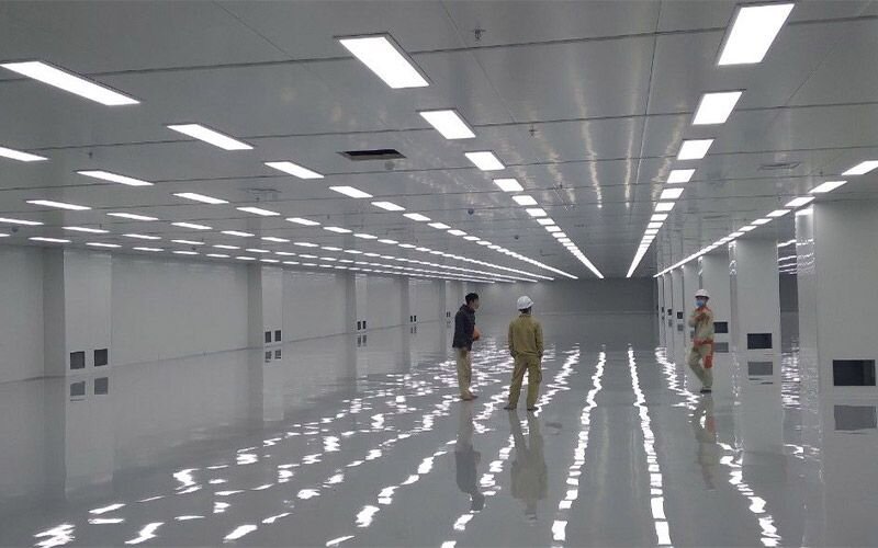 Hình ảnh thực tế hoàn thiện lắp đặt Đèn Led phòng sạch