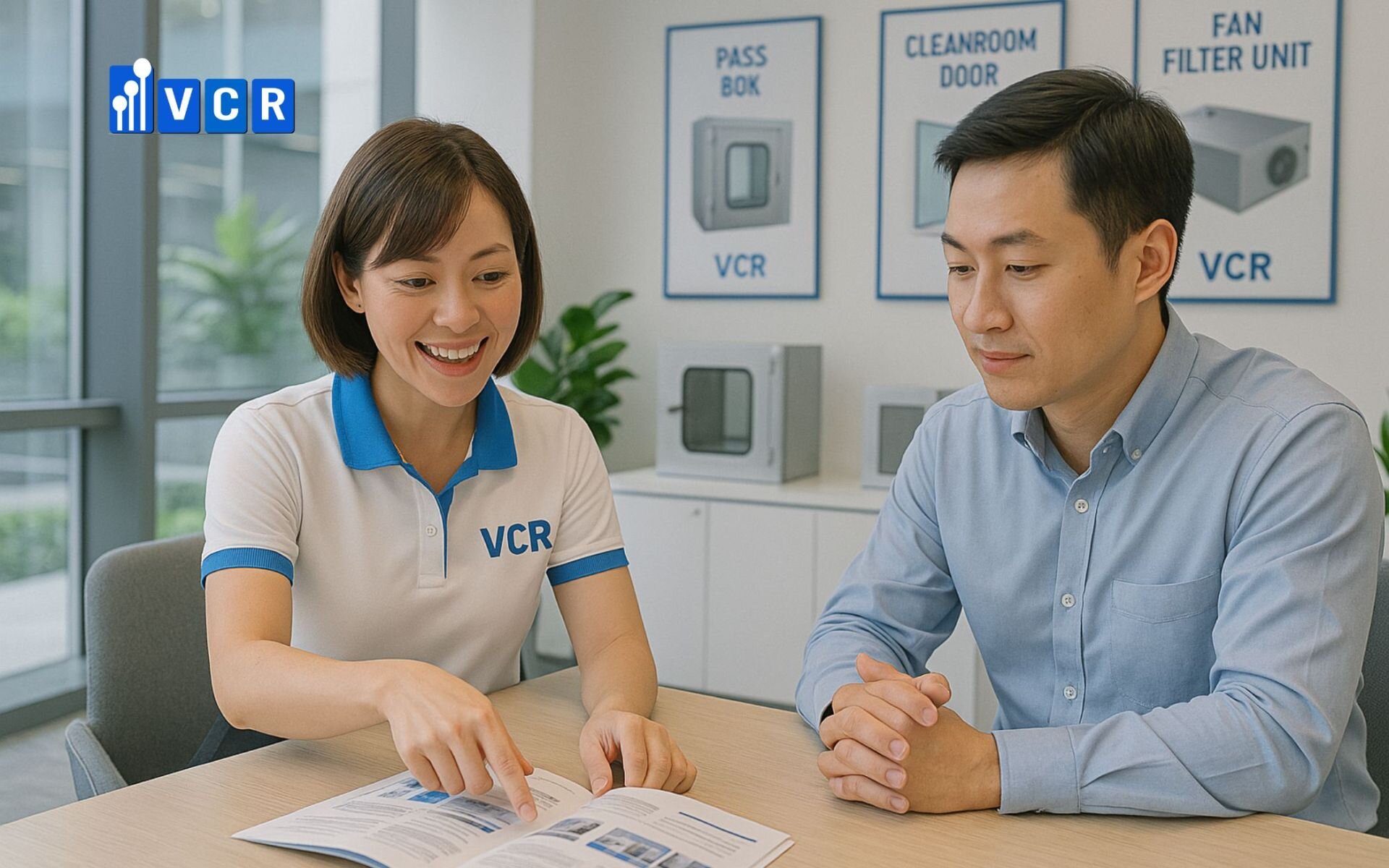 Đèn led panel và máng đèn phòng sạch VCR