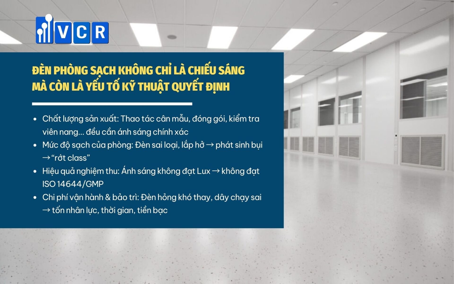 Đèn phòng sạch VCR